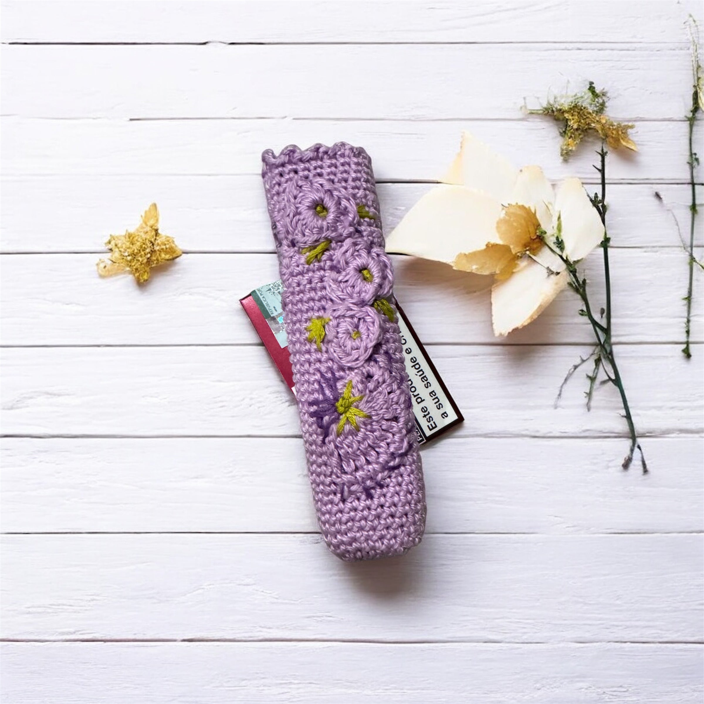 Manga para máquina Iqos em crochet